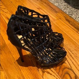 Christian Louboutin Black Ankle Heels
